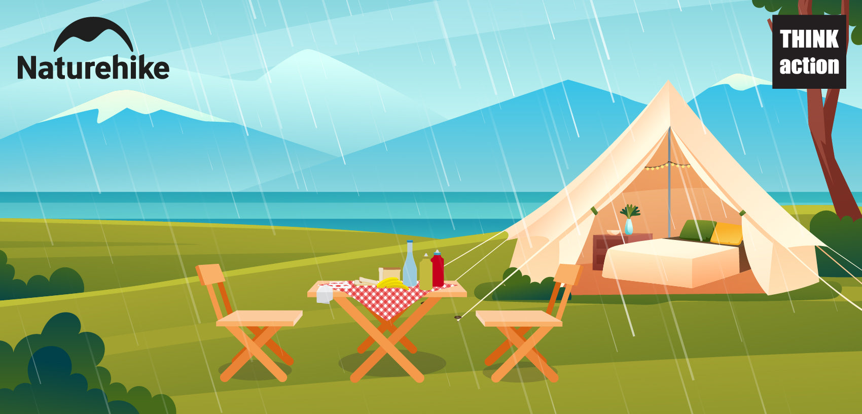 「到了營地就下雨，除了掛晴天娃娃，三大選擇令你雨天照樣開心露營！」