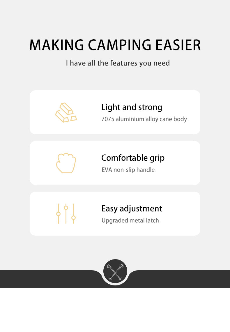 【新品訂購】ST07加長款輕量碳纖維五節行山杖｜NH18D010-Z