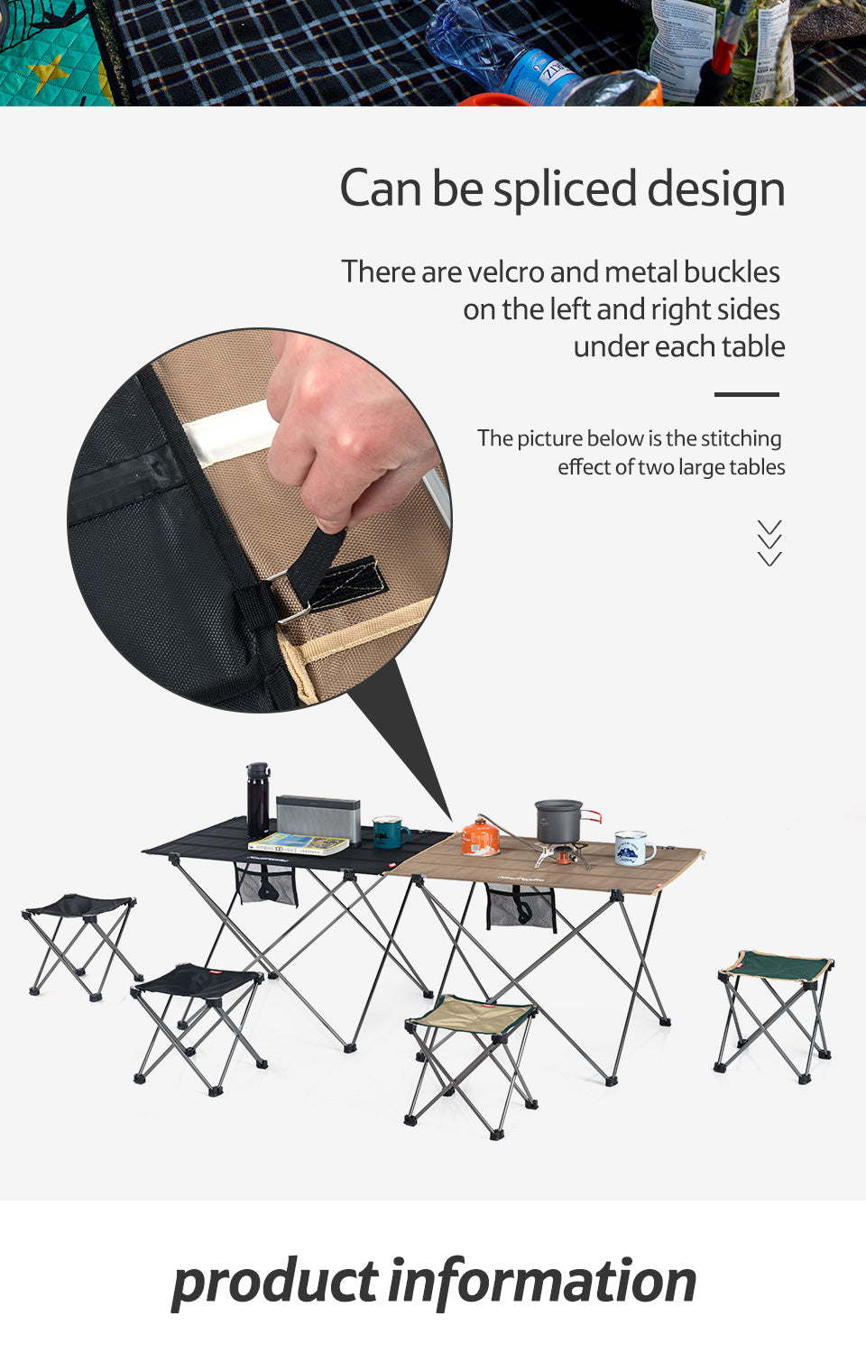 【新品訂購】多用途摺疊床桌子 大款 | 超輕 0.95kg 鋁合金 | 1680D 牛津布 NH20JJ020