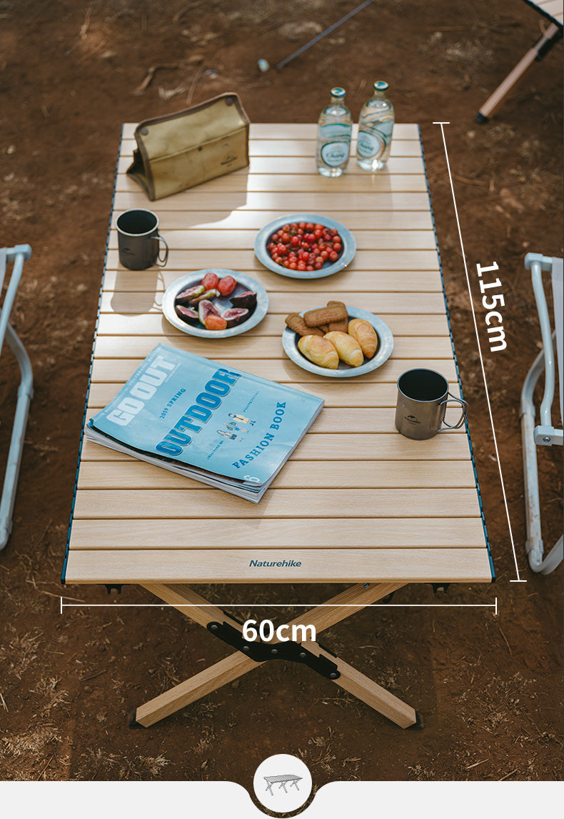 【新品訂購】輕量鋁合金蛋捲桌M/L/XL 碼｜戶外野餐露營桌｜便攜易收納｜ CNK2300JU010