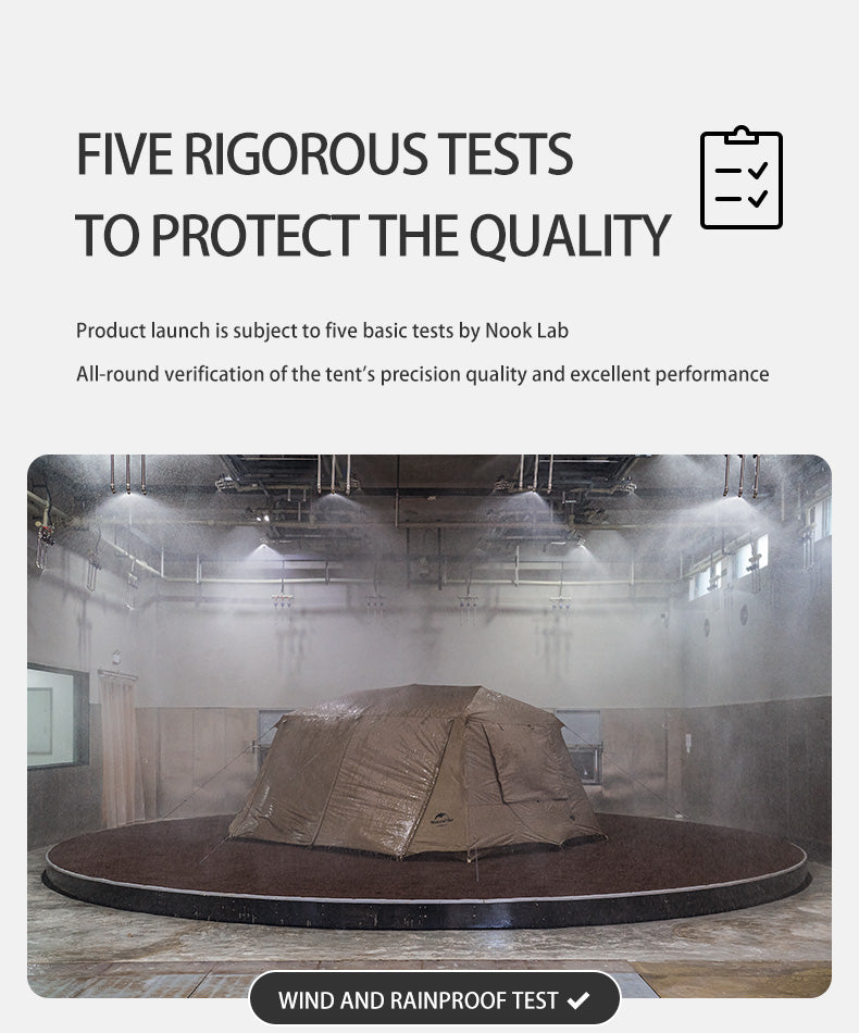 【Featured】鄉村風13.0 兩房一廳6-8人自動帳篷 (附帳篷柱)