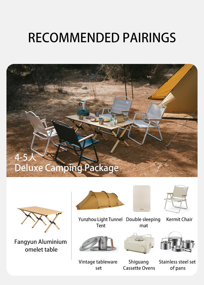 【新品訂購】輕量鋁合金蛋捲桌M/L/XL 碼｜戶外野餐露營桌｜便攜易收納｜ CNK2300JU010