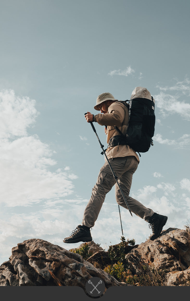 【新品訂購】ST07加長款輕量碳纖維五節行山杖｜NH18D010-Z