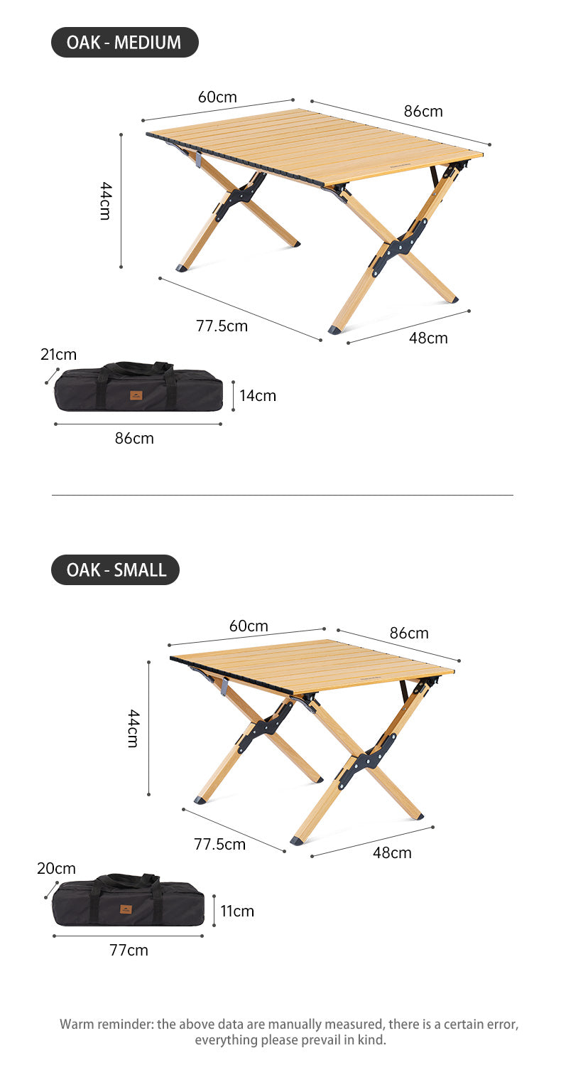 【新品訂購】輕量鋁合金蛋捲桌M/L/XL 碼｜戶外野餐露營桌｜便攜易收納｜ CNK2300JU010