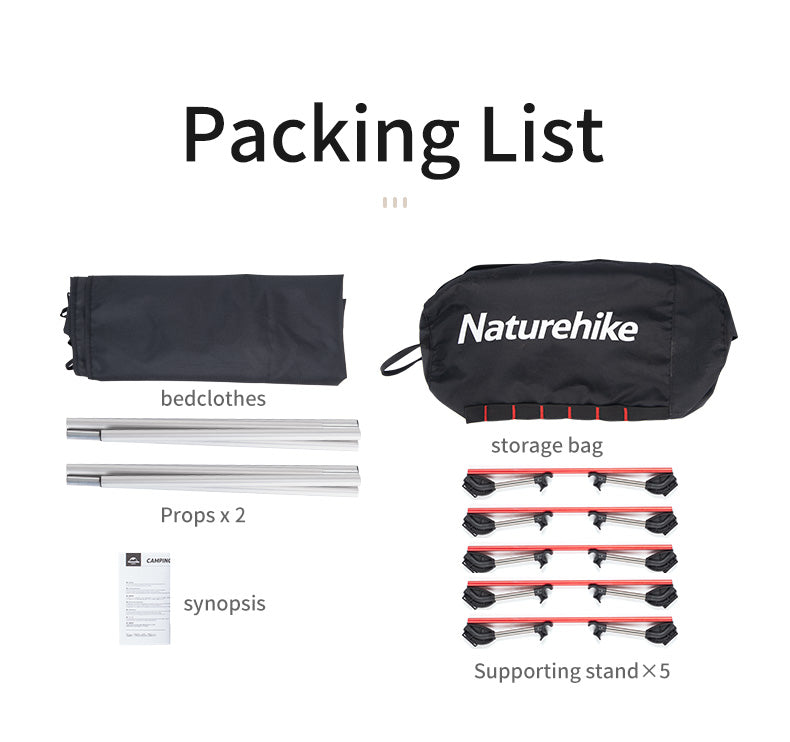 超輕摺疊式行軍床 | 便攜超輕 | 易組裝 NH20JJ001