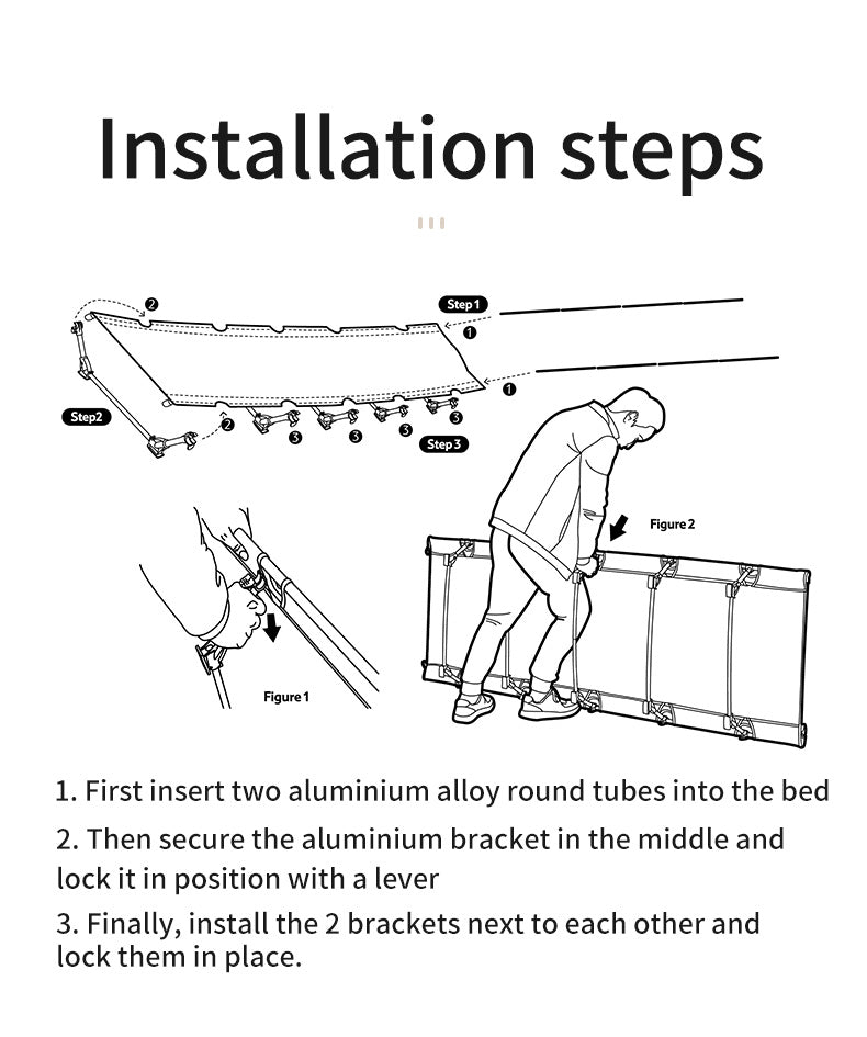 超輕摺疊式行軍床 | 便攜超輕 | 易組裝 NH20JJ001