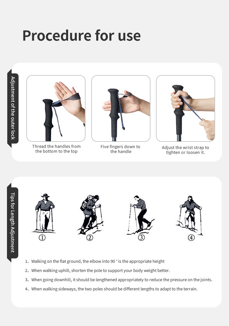 鋁合金五節式折疊登山杖(一枝) | 五節折疊 | 輕便耐用 CNK2450DS013