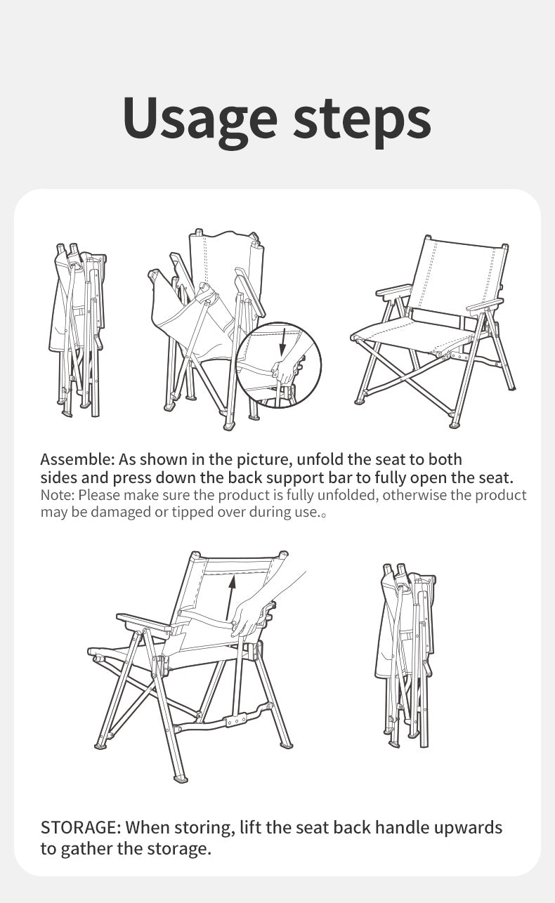 【新品訂購】暮望L04速開折疊椅 | 輕量化克米特椅 | 櫸木扶手露營椅 CNK2300JJ018
