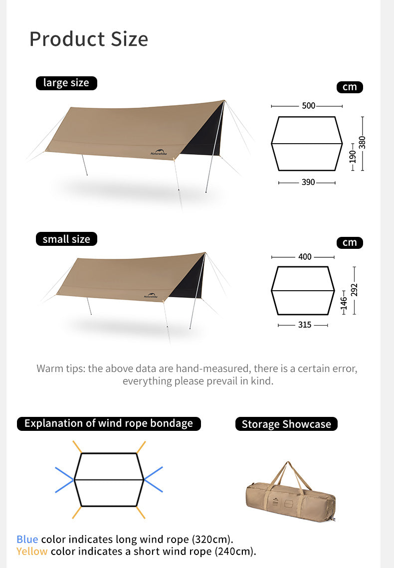 【新品訂購】Naturehike 六邊形天幕 | 露營超輕量遮陽擋雨 | 戶外野餐 CNK2350WS015