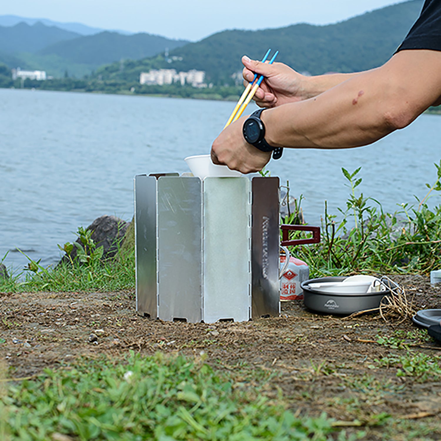 摺疊式爐頭擋風板 | 輕盈便攜 | 十片風檔 NH20CJ008