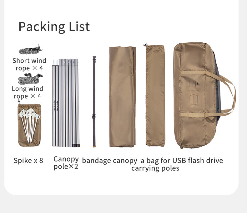 【新品訂購】Naturehike 六邊形天幕 | 露營超輕量遮陽擋雨 | 戶外野餐 CNK2350WS015