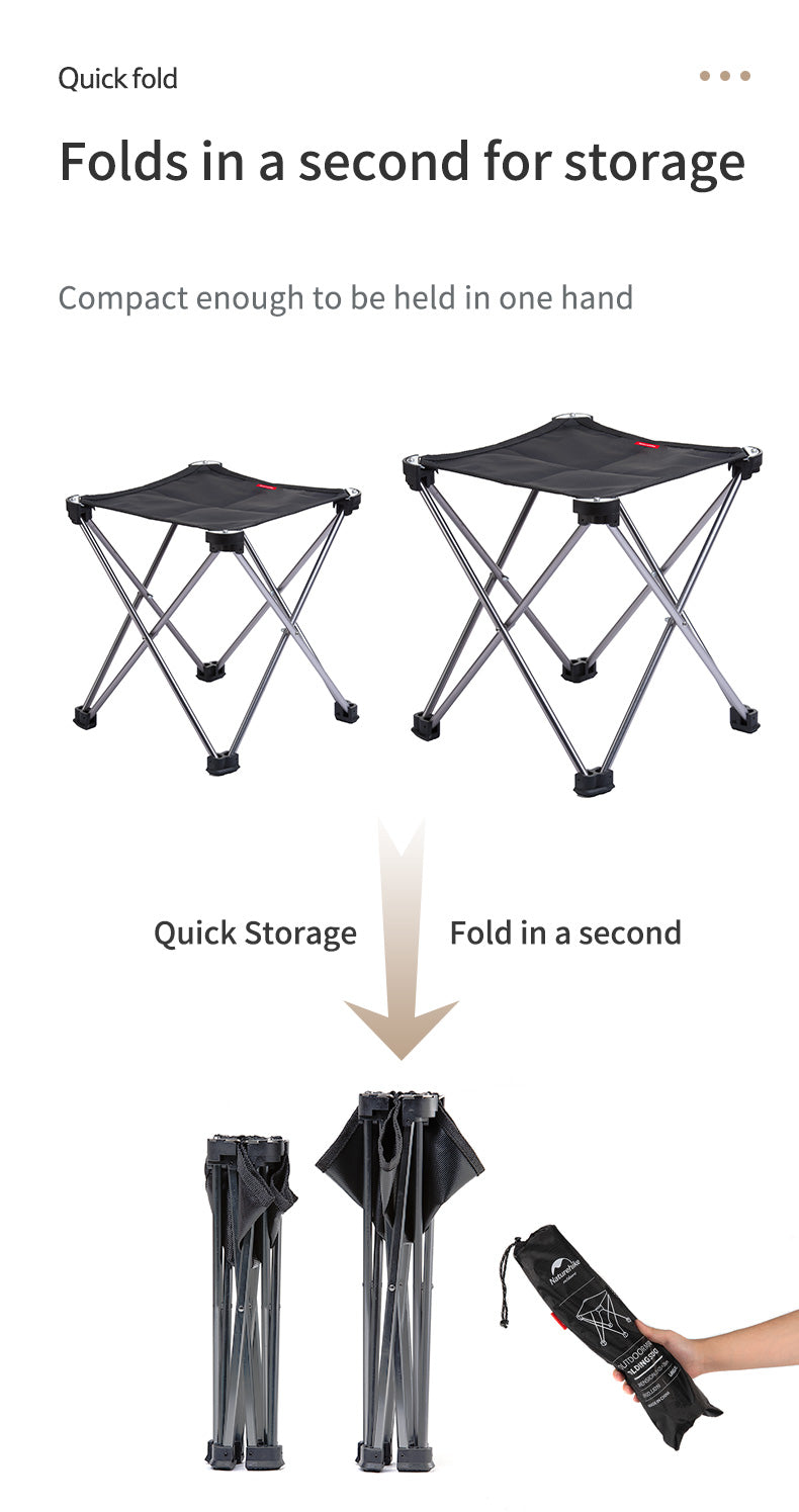 【新品訂購】迷你快速摺疊椅 | 超輕便攜小板凳 | 鋁合金露營椅 NH20JJ019