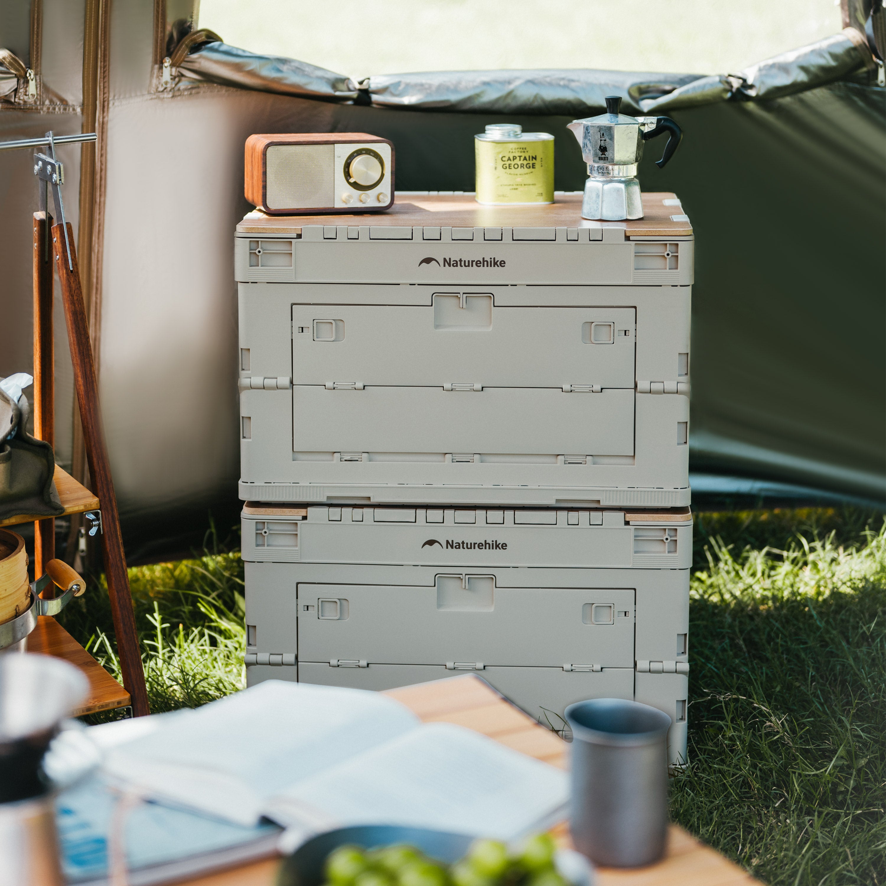 【新品訂購】凌越L折疊收納箱 23L/52L | 四面開合 | 簡易組裝 CNK2450XB020