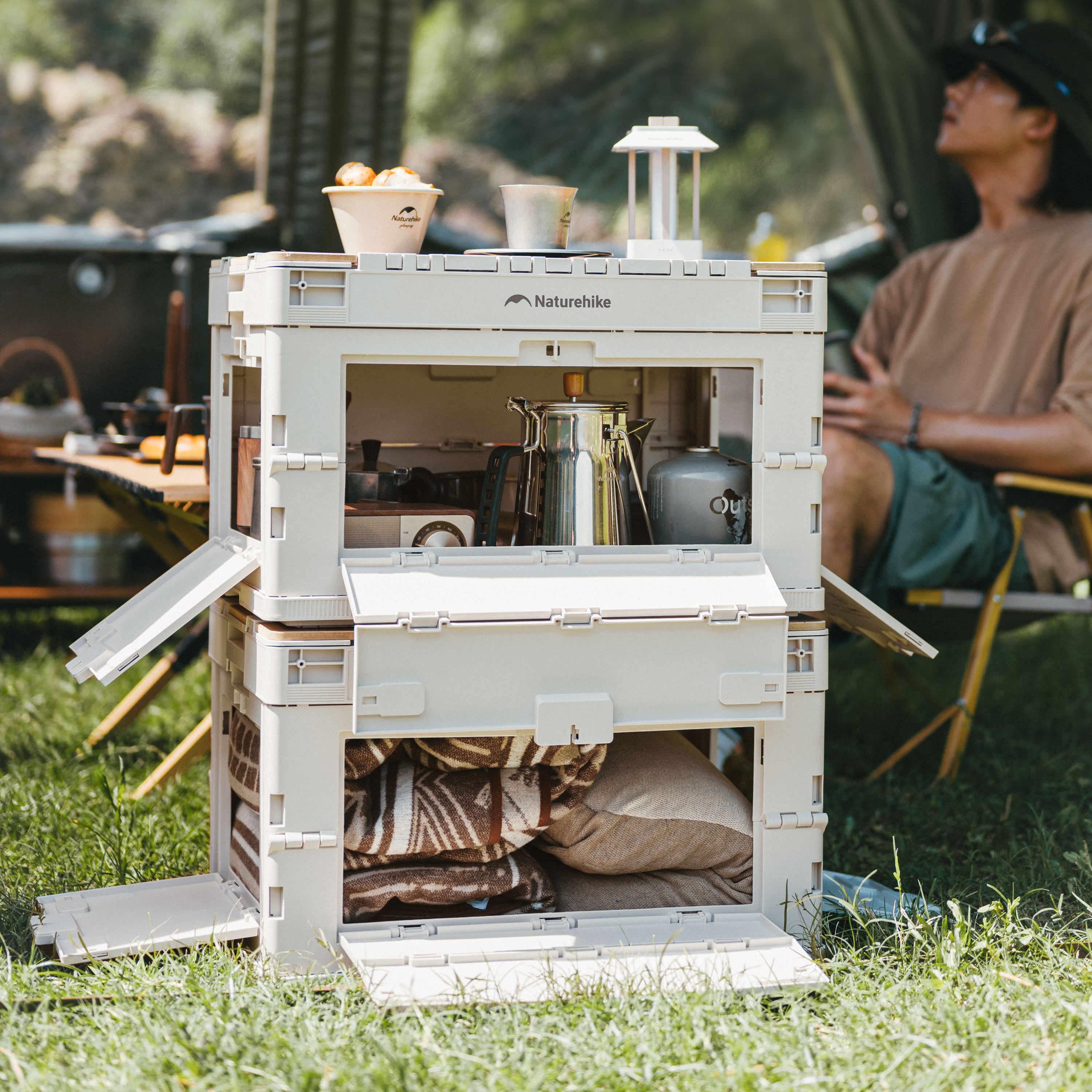 【新品訂購】凌越L折疊收納箱 23L/52L | 四面開合 | 簡易組裝 CNK2450XB020