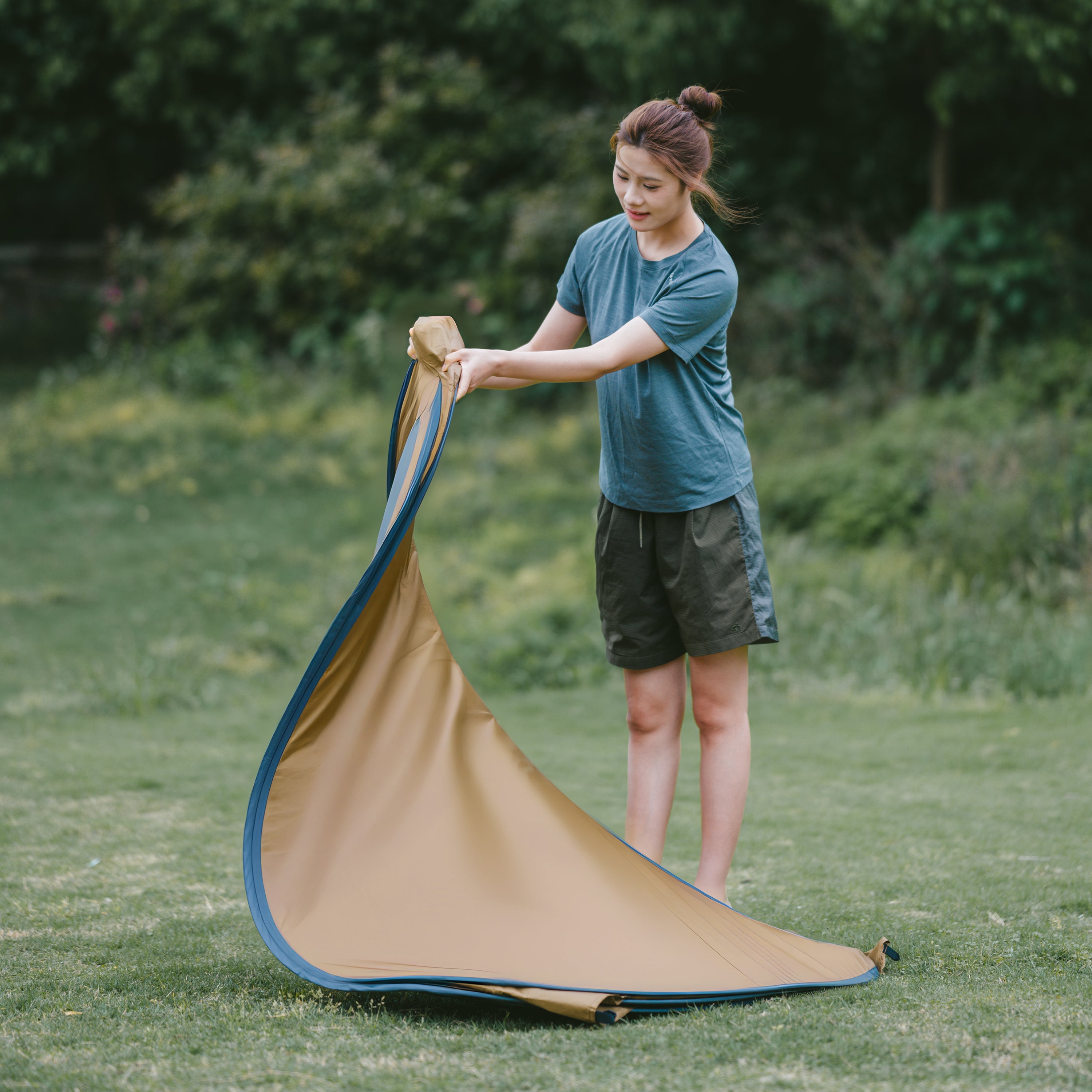 【新品訂購】便攜式速開更衣帳篷｜露營淋浴廁所隱私帳｜防水防風 190cm 高 NH17Z002-P