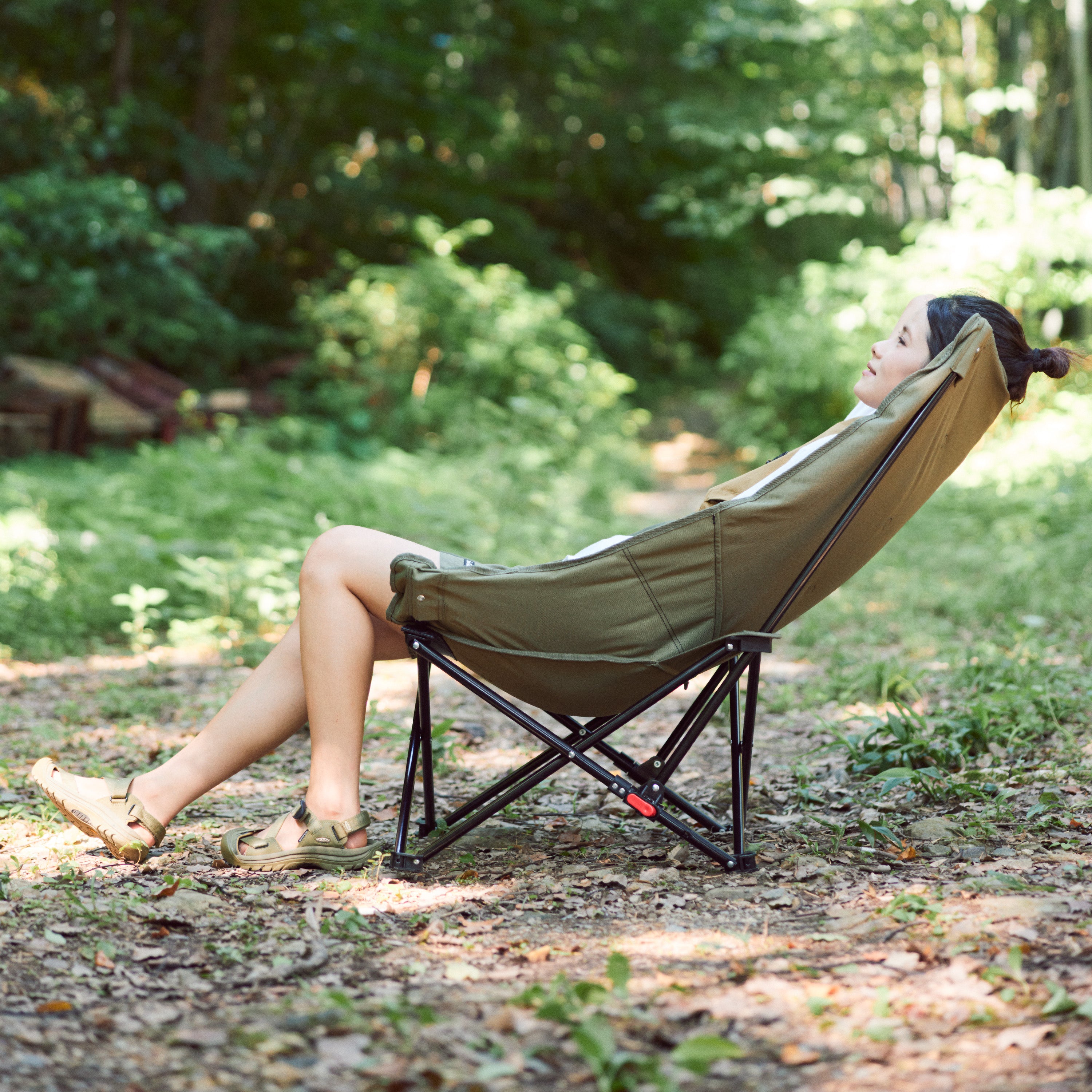 【新品訂購】海星充棉秋冬月亮椅 | 舒適高背保暖露營椅 | 側邊收納袋 CNK2450JJ020