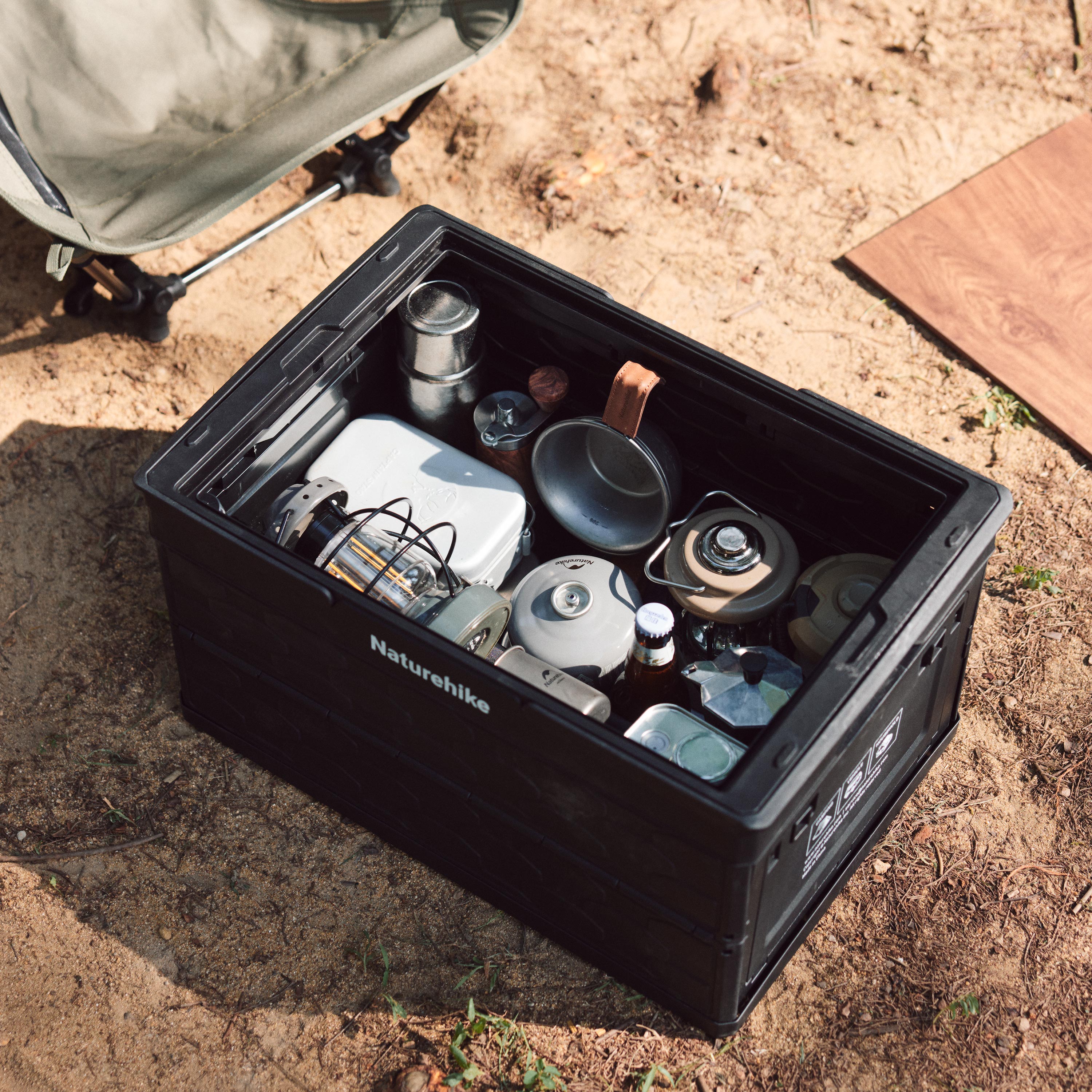 【新品訂購】二合一折疊儲物箱 (50L) 及木桌 | 7075 鋁合金露營收納 | CNK2450XB018