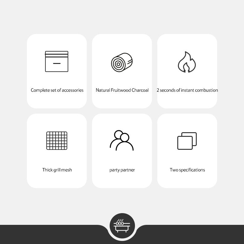 一次性烤架(連木炭)