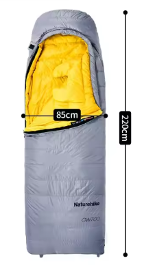 【新品訂購】輕量化 方形 羽絨被 睡袋｜CW700 露營 保暖 信封式｜CNK2450WS048