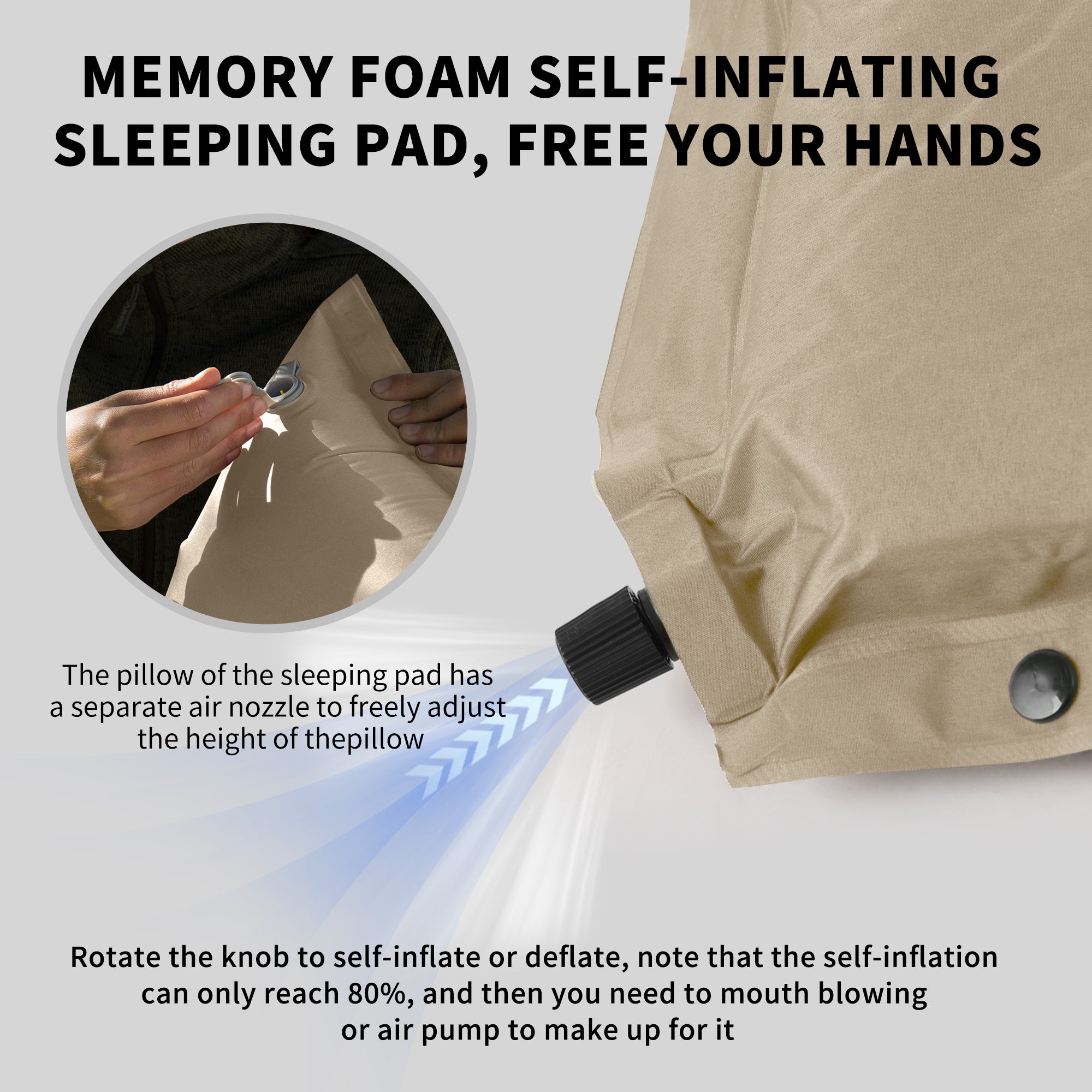 【新品訂購】單人D04升級版10cm厚床墊(連枕頭) - 卡奇色/綠色