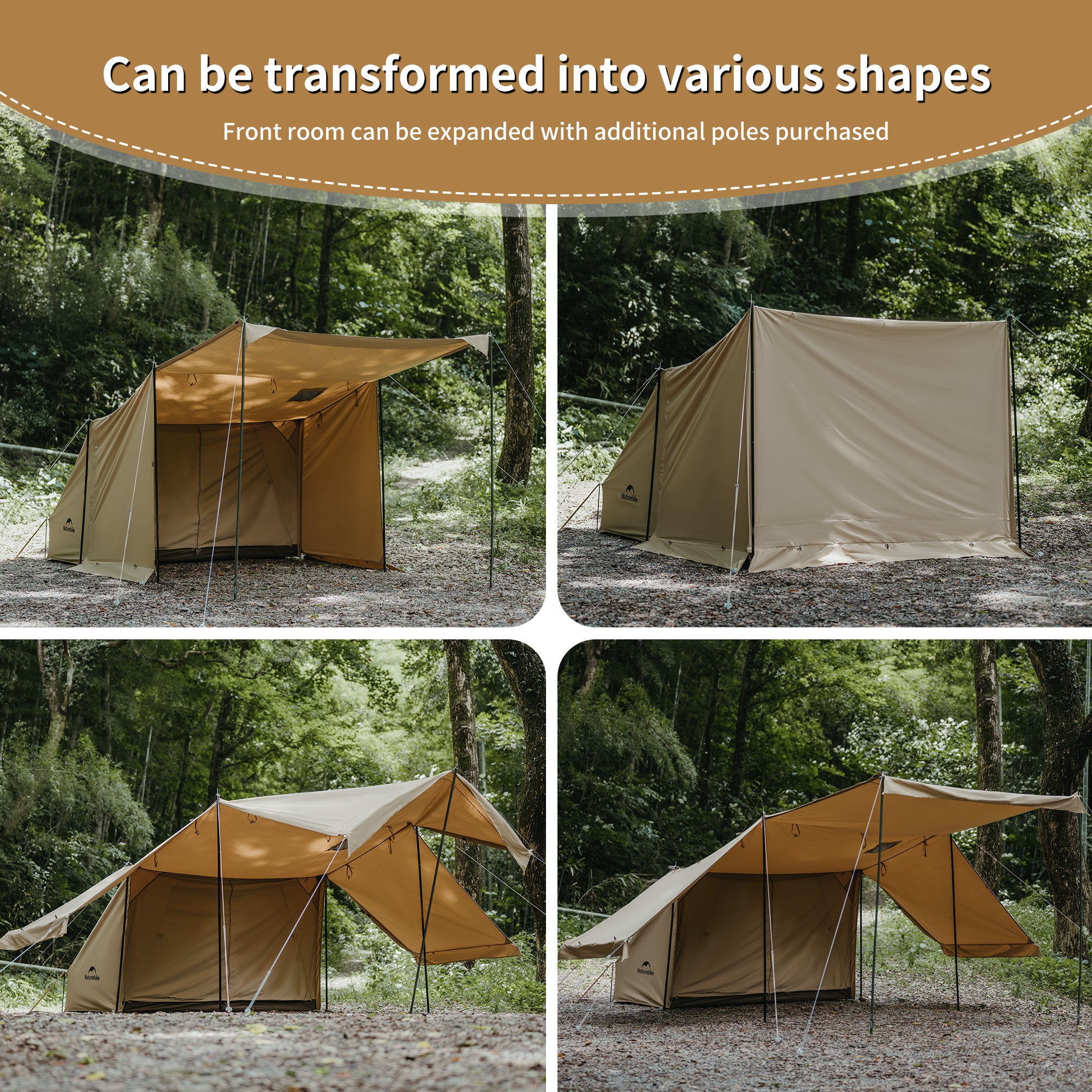 【新品訂購】山澗行軍 多功能單人帳篷/天幕 | 寬敞防風雨 | 團體遮陽 CNK2450WS026