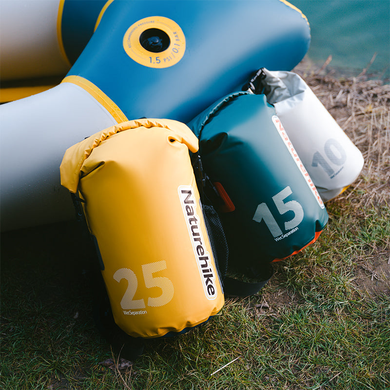 【Featured】10L/15L IPX6 乾濕分離防水袋 - 黃色