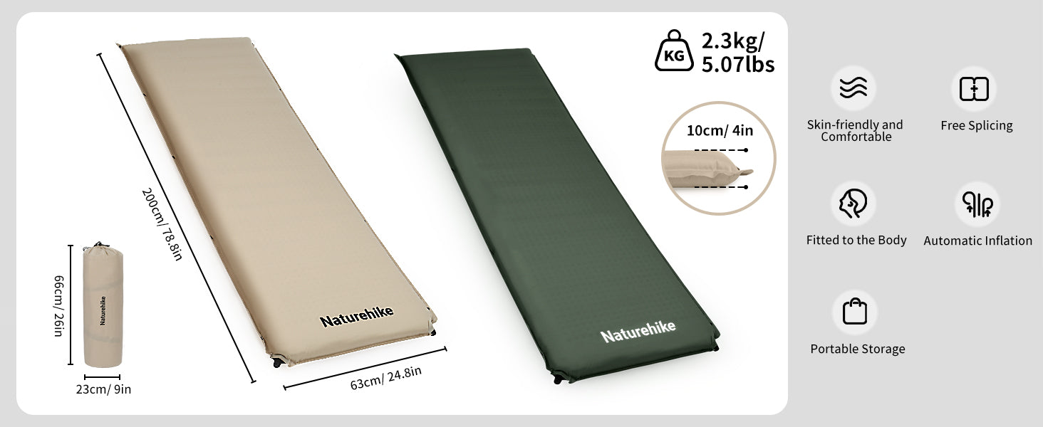 【新品訂購】D04 加厚自充氣睡墊 | 可互換設計 | 輕巧便攜 | CNK2450WS020