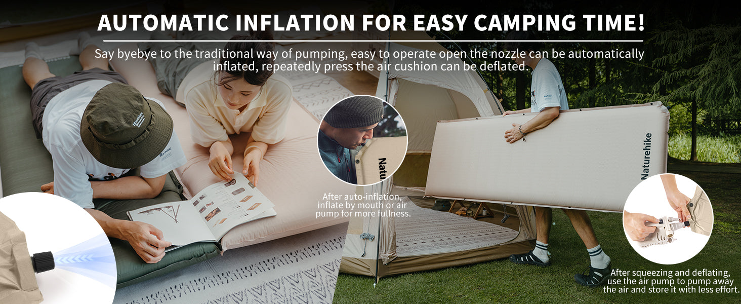 【新品訂購】D04 加厚自充氣睡墊 | 可互換設計 | 輕巧便攜 | CNK2450WS020