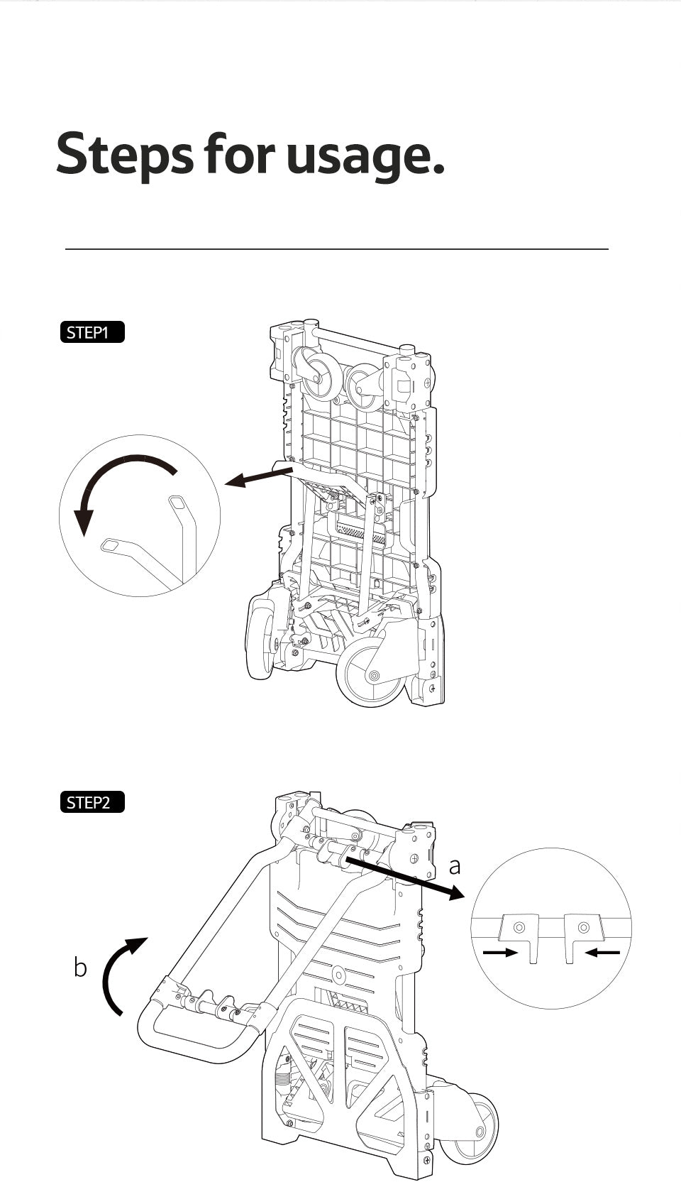 【新品訂購】 TC08二合一折疊滑輪手推車 ｜兩用露營搬運車CNH22JU024