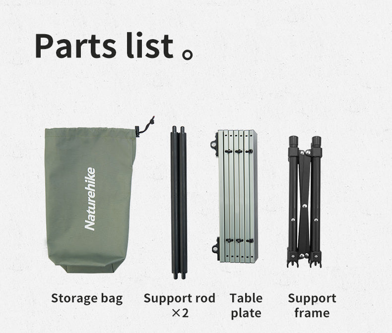 【新品預購】輕量鋁合金摺疊小桌 | 僅重 1kg | 戶外野餐/露營便攜桌 CNH22JU050