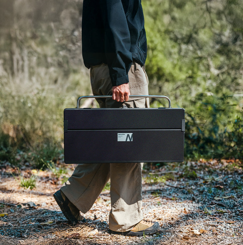 【新品訂購】墨煙可摺疊立式燒烤架多功能折疊｜露營燒烤桌CNK2300015