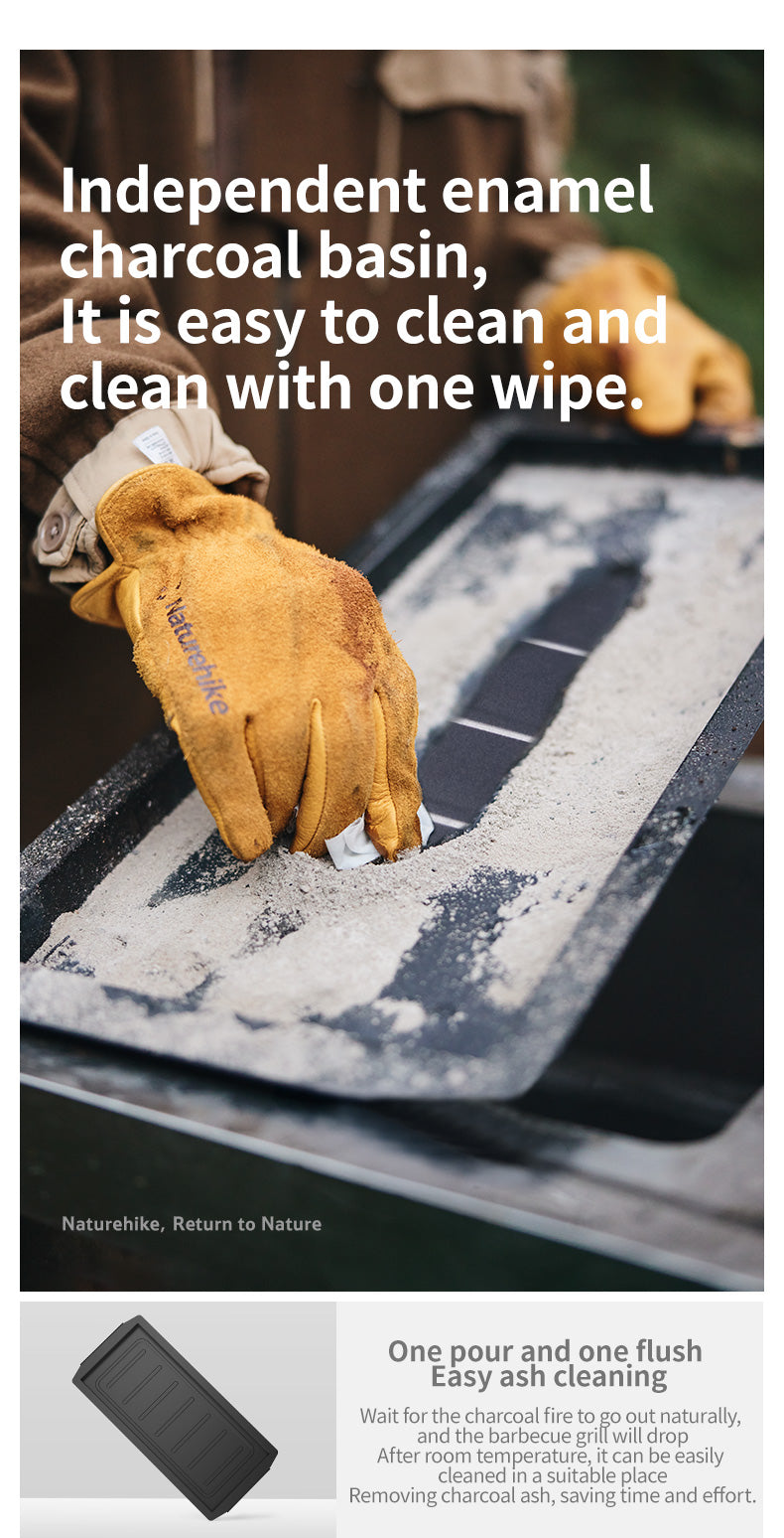 【新品訂購】墨煙可摺疊立式燒烤架多功能折疊｜露營燒烤桌CNK2300015