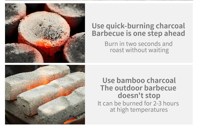 【新品訂購】墨煙可摺疊立式燒烤架多功能折疊｜露營燒烤桌CNK2300015