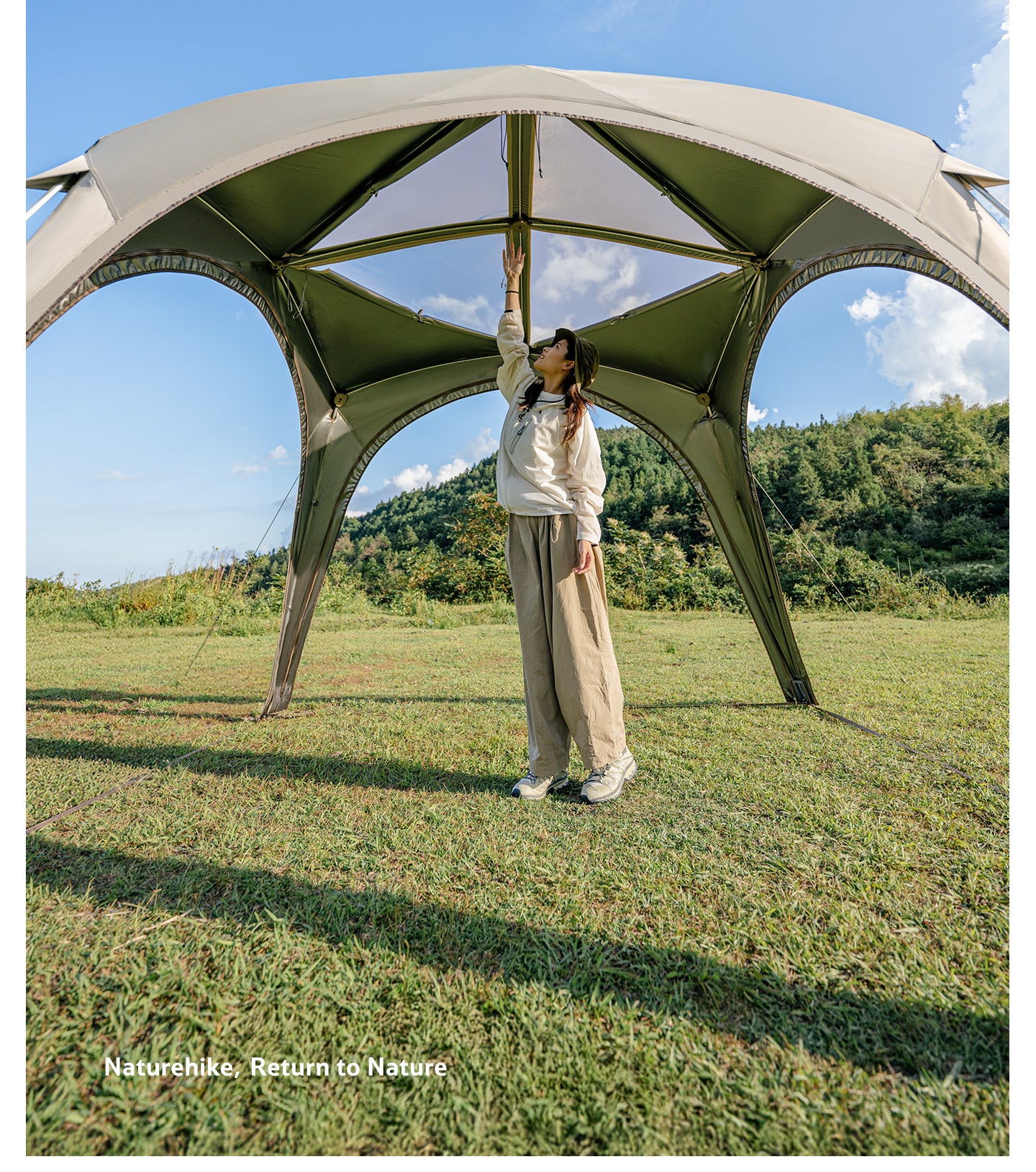 【新品訂購】四邊雲界自立速開天幕｜一體式快開｜戶外客廳 CNK230WS014