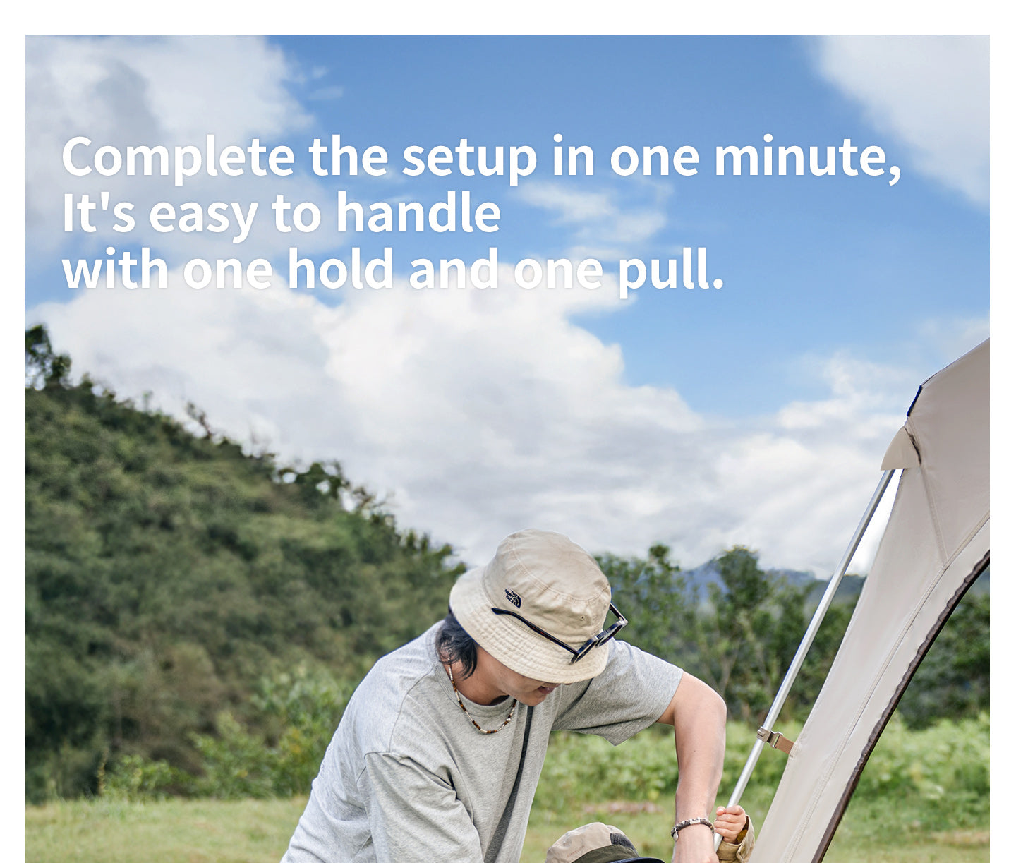 【新品訂購】四邊雲界自立速開天幕｜一體式快開｜戶外客廳 CNK230WS014