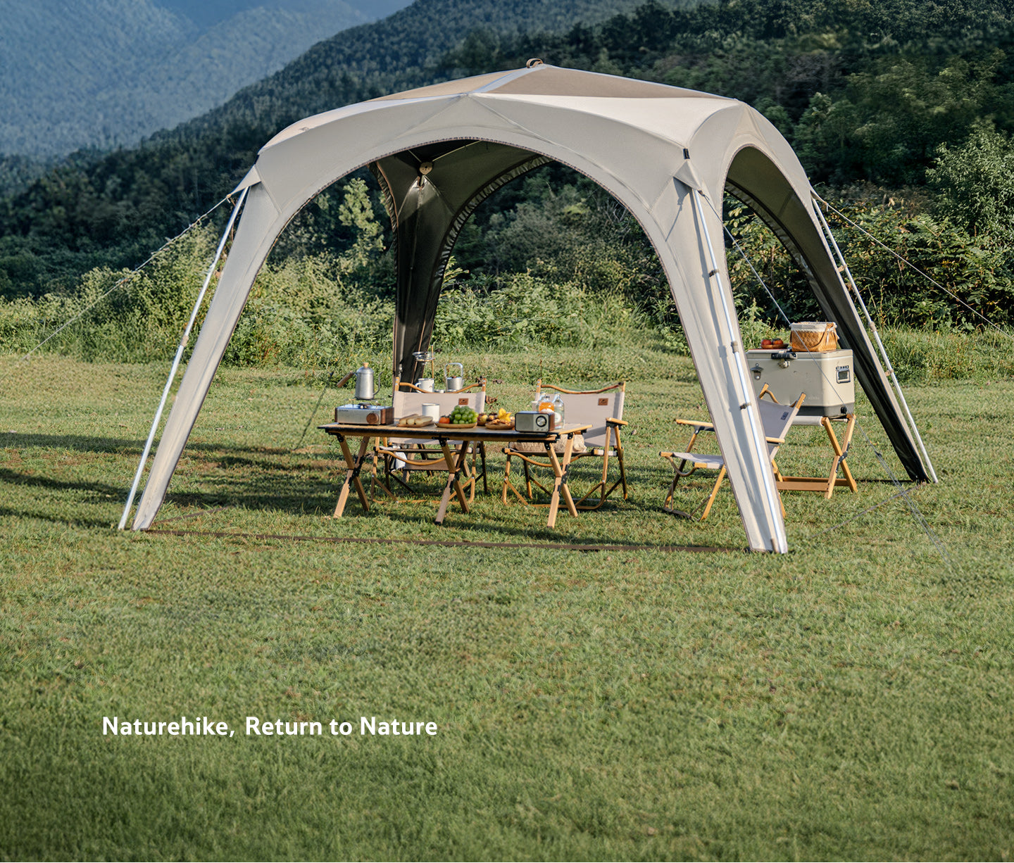 【新品訂購】四邊雲界自立速開天幕｜一體式快開｜戶外客廳 CNK230WS014