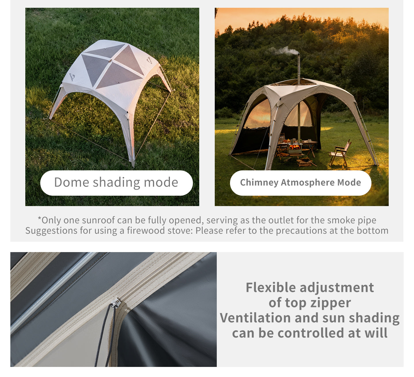 【新品訂購】四邊雲界自立速開天幕｜一體式快開｜戶外客廳 CNK230WS014