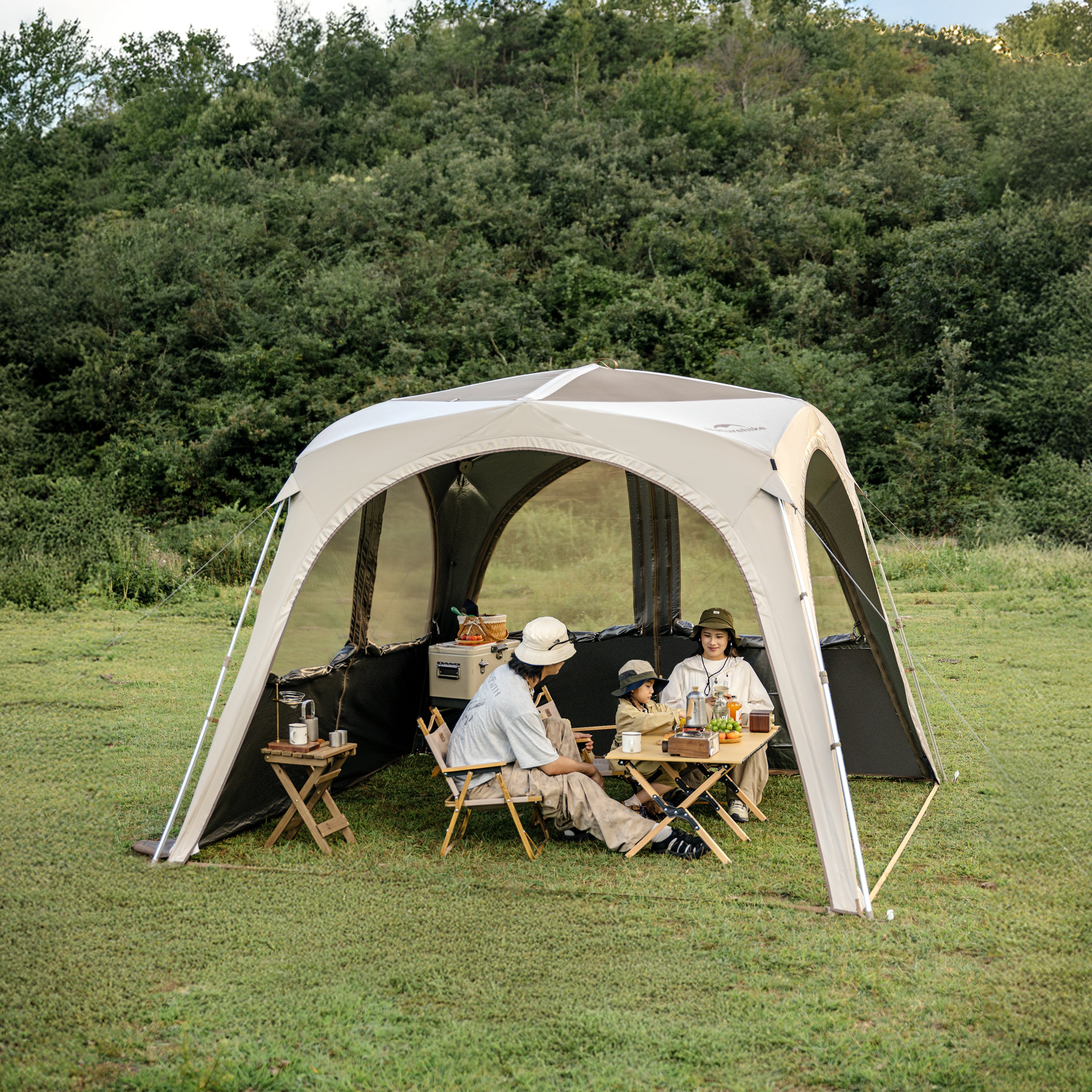 【新品訂購】四邊雲界自立速開天幕｜一體式快開｜戶外客廳 CNK230WS014