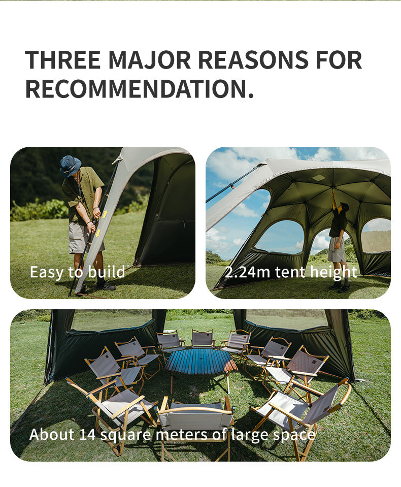 【新品訂購】六邊雲界自立速開天幕｜一體式快開｜戶外客廳 CNK230WS014