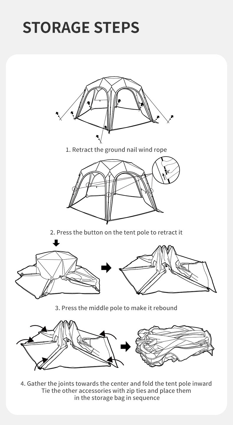 【新品訂購】六邊雲界自立速開天幕｜一體式快開｜戶外客廳 CNK230WS014