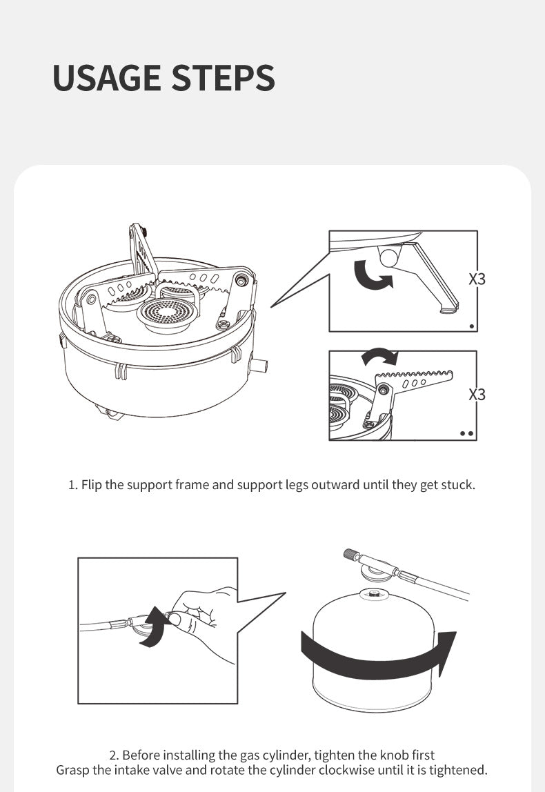 【新品訂購】戶外大功率三頭爐 | 猛火速烹 | 小巧便攜 CNK2450CF019