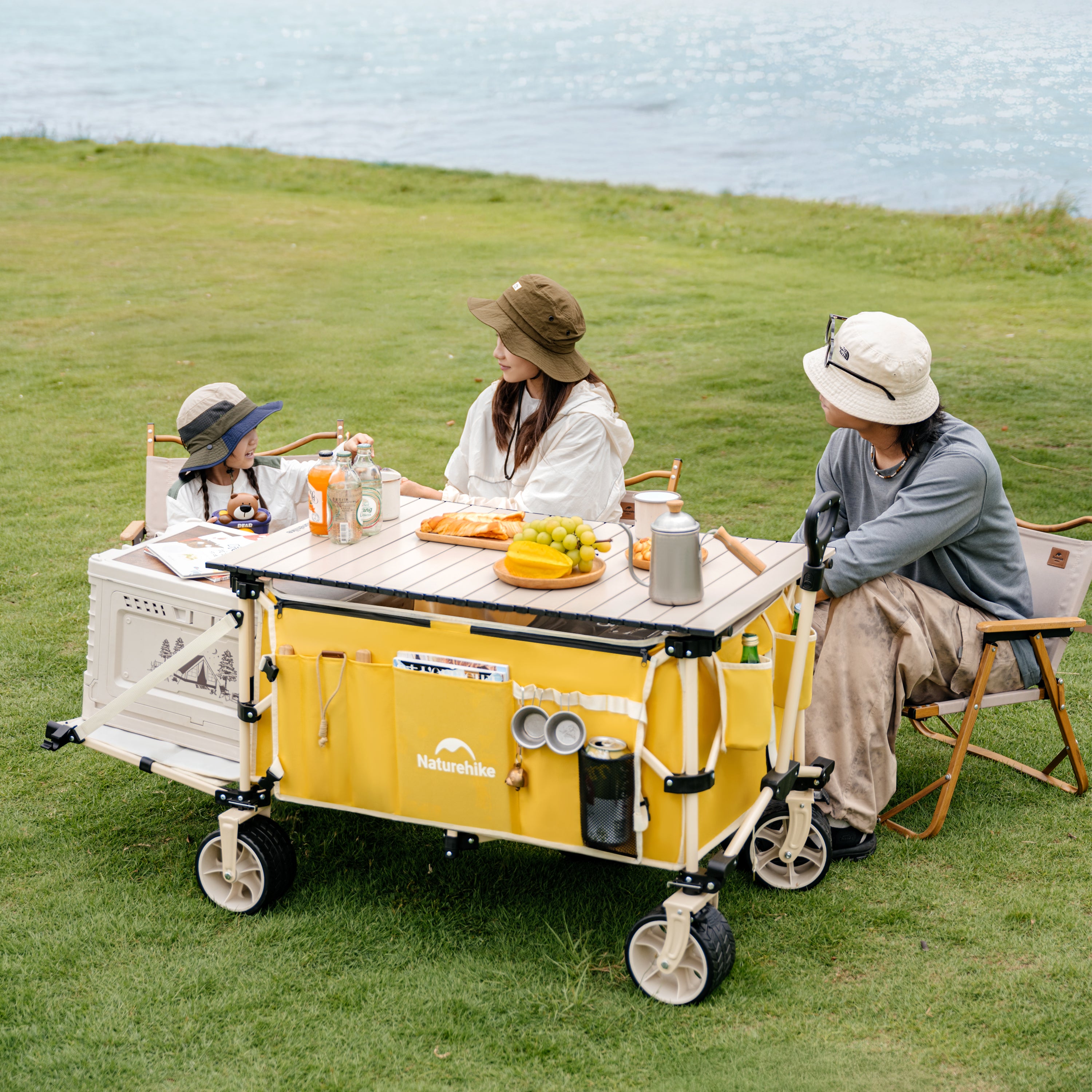 【新品訂購】露營車便携可折疊手推車｜可擴展後蓋｜大空間｜CNK2450JJ017