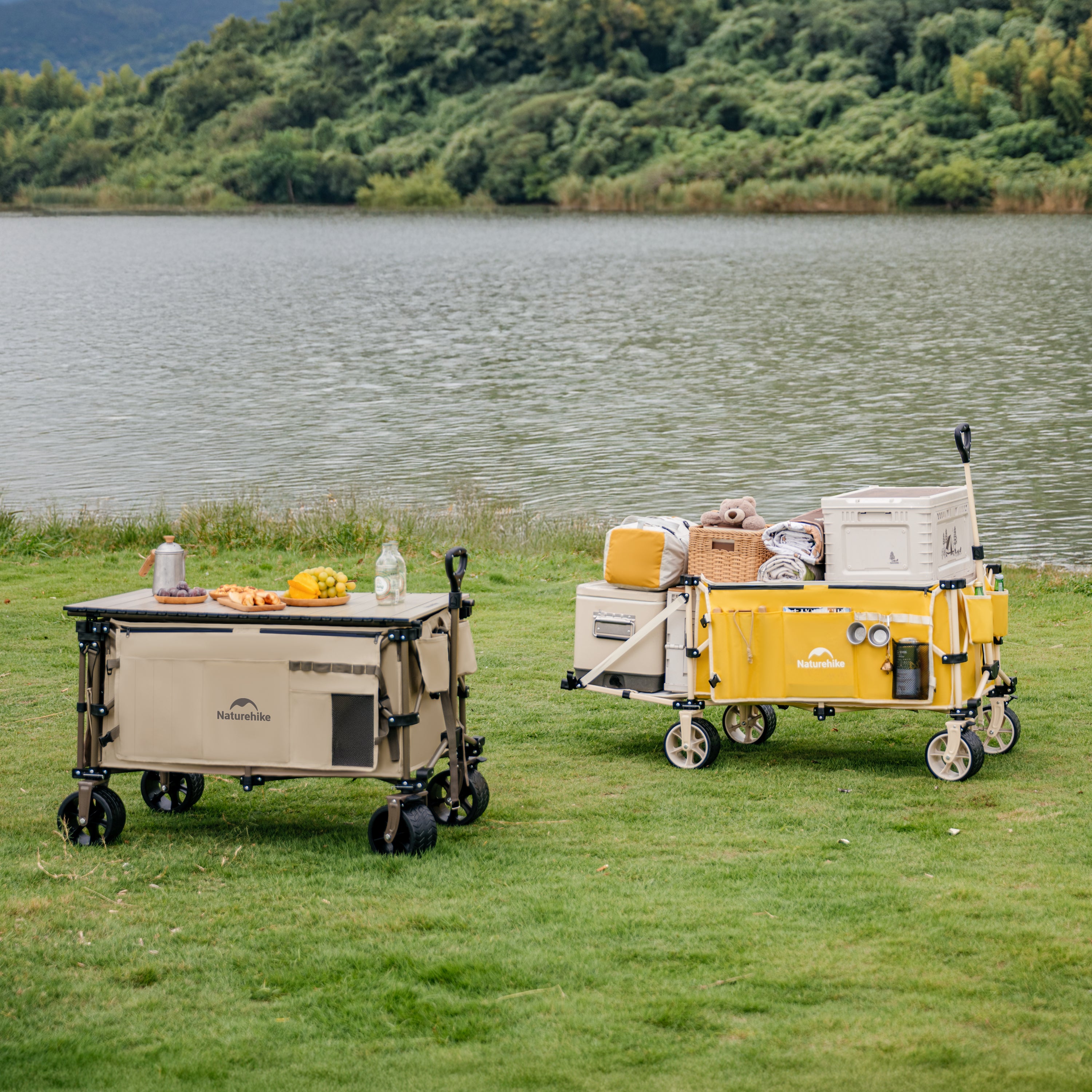 【新品訂購】露營車便携可折疊手推車｜可擴展後蓋｜大空間｜CNK2450JJ017