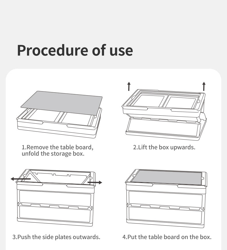 【新品訂購】二合一折疊儲物箱 (50L) 及木桌 | 7075 鋁合金露營收納 | CNK2450XB018