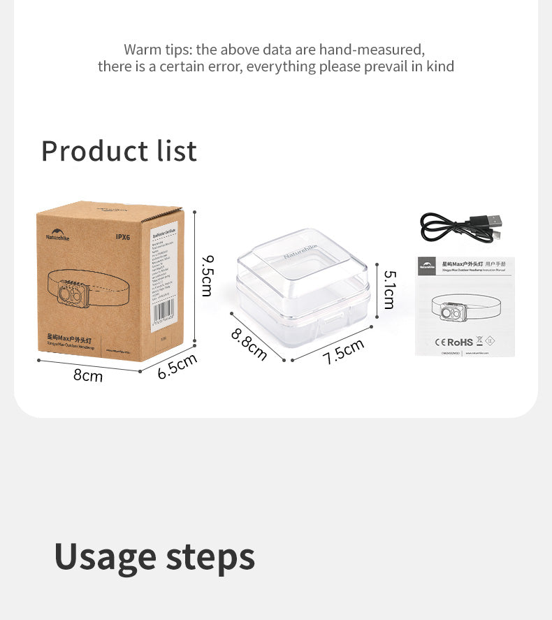 【新品訂購】星嶼Max感應式LED頭燈 |長續航 | 防塵防水 CNK2450ZM010