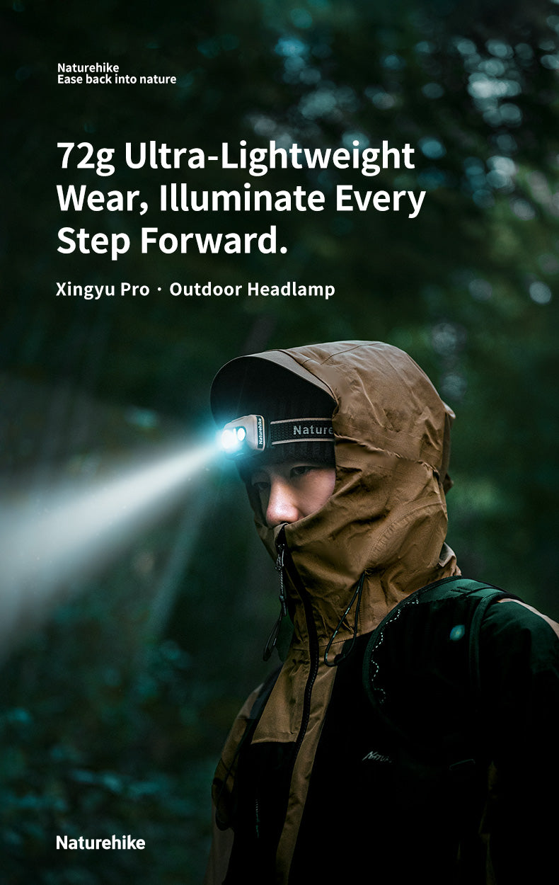 【新品訂購】星嶼Pro 戶外頭燈｜輕量 揮手感應 充電 IP66 防水 ｜CNK2450ZM015