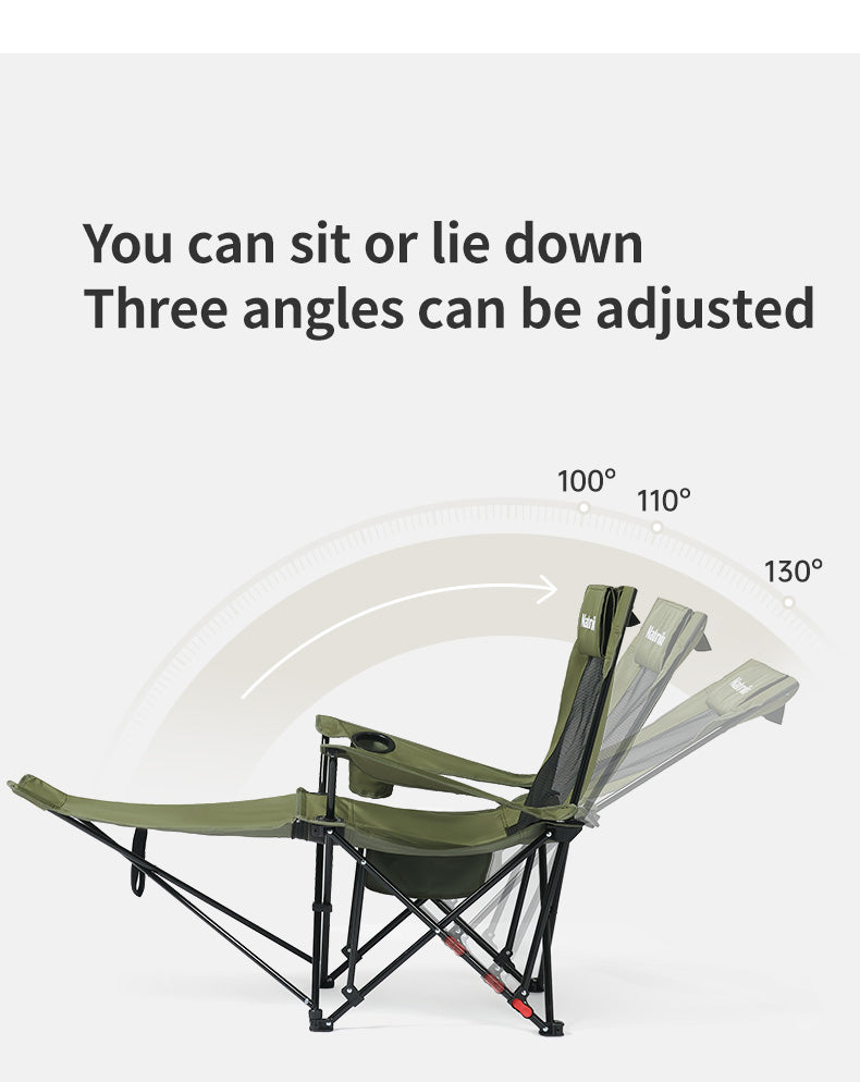 【新品訂購】T05 可躺椅附網狀頭枕腳墊 ｜戶外露營休閒椅 ｜CNK2550JJ023