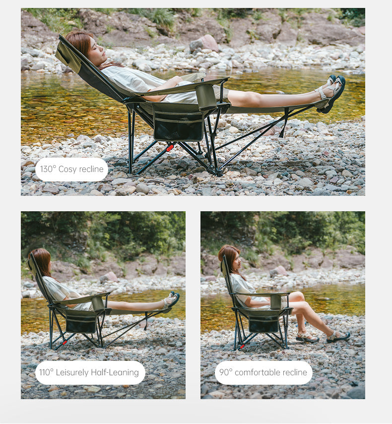 【新品訂購】T05 可躺椅附網狀頭枕腳墊 ｜戶外露營休閒椅 ｜CNK2550JJ023