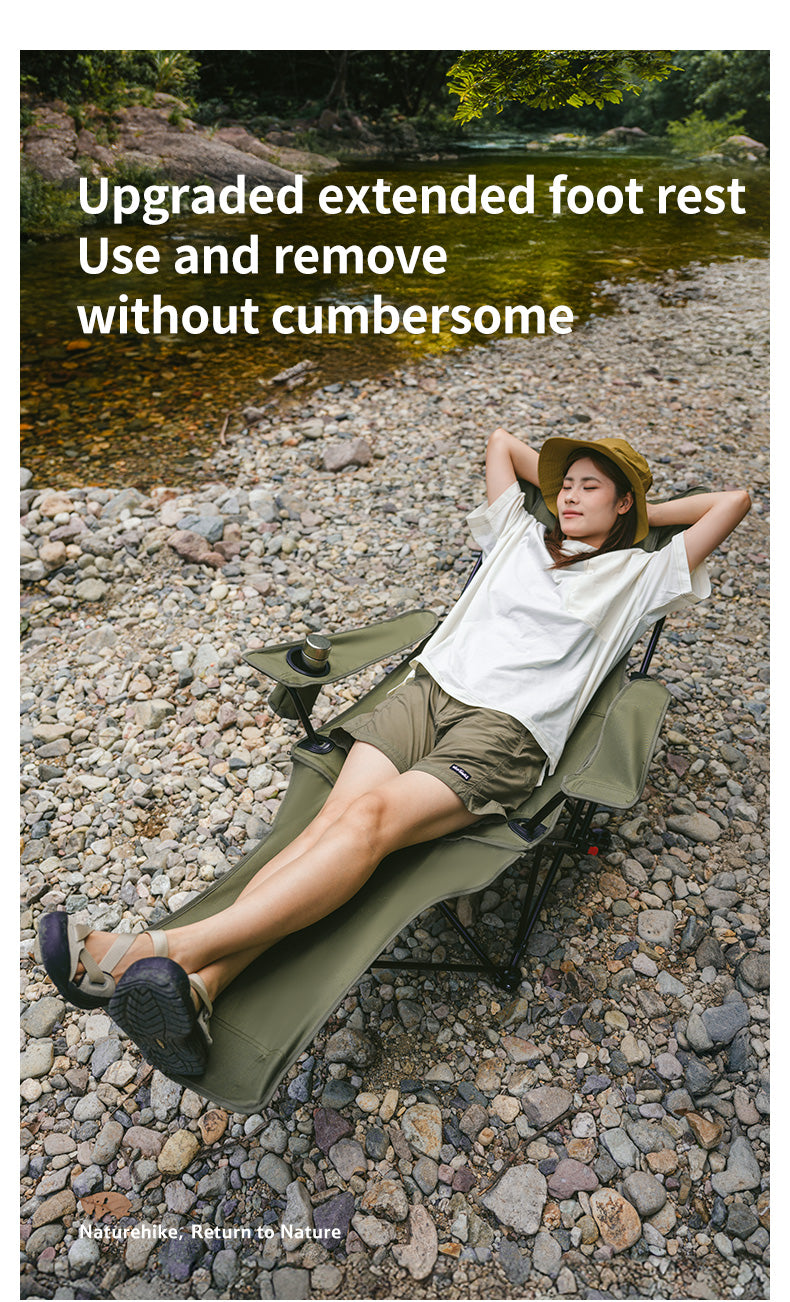 【新品訂購】T05 可躺椅附網狀頭枕腳墊 ｜戶外露營休閒椅 ｜CNK2550JJ023