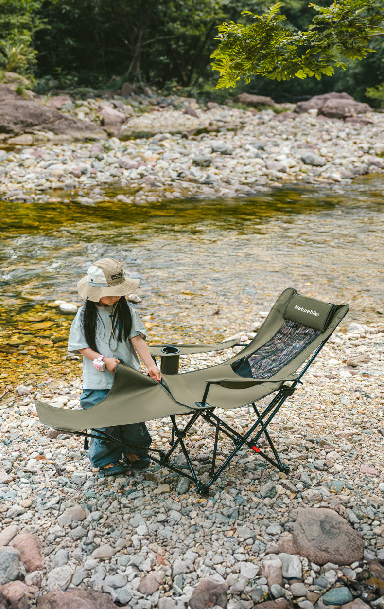 【新品訂購】T05 可躺椅附網狀頭枕腳墊 ｜戶外露營休閒椅 ｜CNK2550JJ023